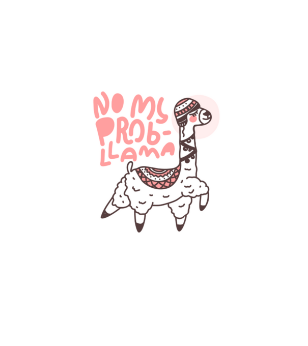 No My Probllama minta világoskék pólón