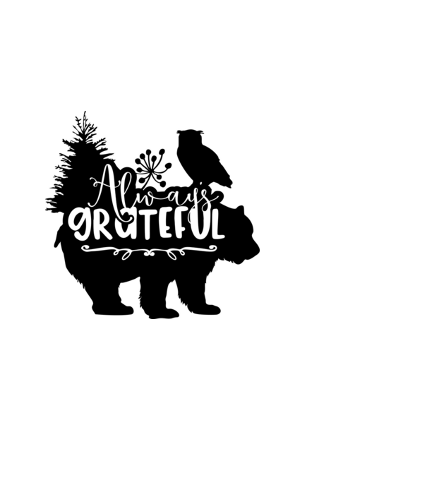 Always Grateful minta fehér pólón
