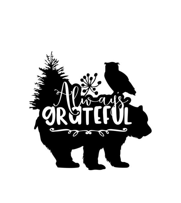 Always Grateful minta fehér pólón