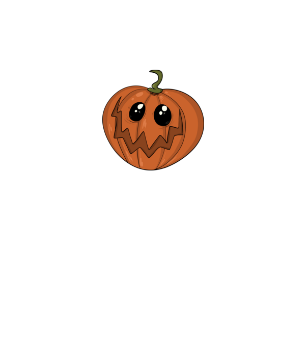 Halloween tök minta fehér pólón