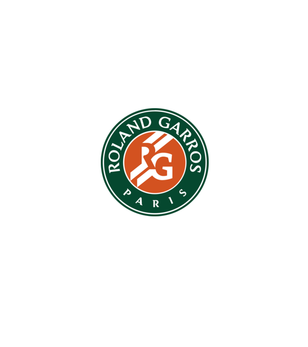 Roland-Garros minta fehér/piros pólón
