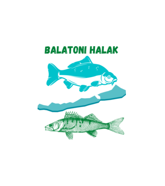 Balatoni halak minta fehér pólón