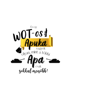 wot-os apuka minta világoskék pólón