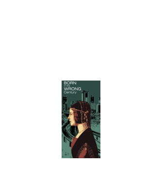 Born in the Wrong Century – Beatrice d’Este és a modern világ kontrasztja | Klasszikus–urban pólóminta minta fekete pólón