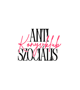 Antiszociális Könyvklub - fekete minta fehér pólón