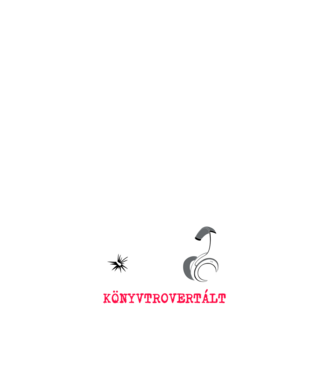 Könyvmoly + Könyvtrovertált - pink-fehér minta fehér pólón