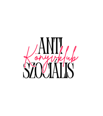 Antiszociális Könyvklub - fekete minta fehér pólón