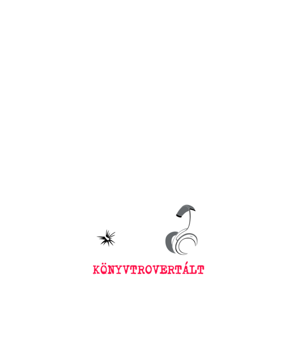 Könyvmoly + Könyvtrovertált - pink-fehér minta fehér pólón