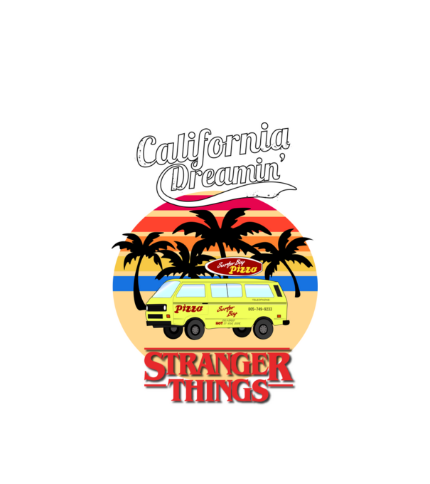 strangerthingspng minta fehér pólón