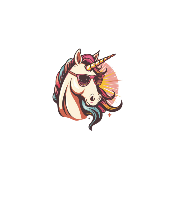 Unicorn Power minta szürke pólón
