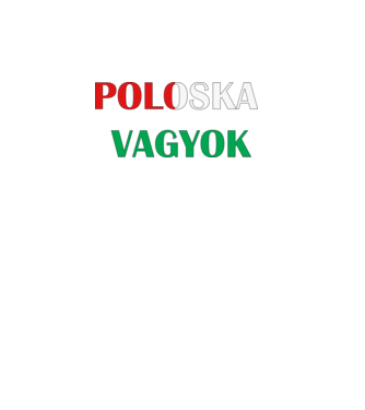 Poloska vagyok minta fekete pólón