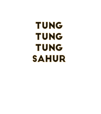 Tung tung tung Sahur minta fekete pólón