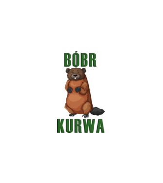 Bóbr Kurwa minta fehér pólón