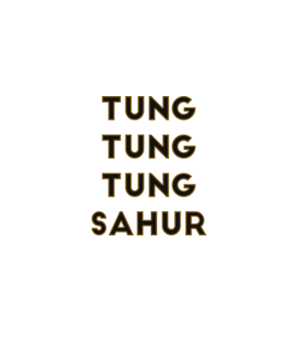Tung tung tung Sahur minta fekete pólón