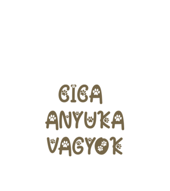 Cica Anyuka minta fehér pólón