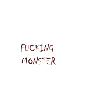 Fucking Monster minta fekete pólón