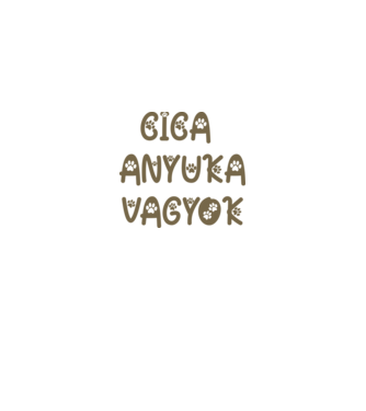 Cica Anyuka minta királykék pólón