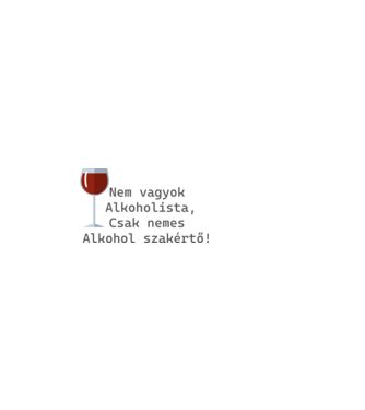 Alkoholista minta világos rózsaszín pólón