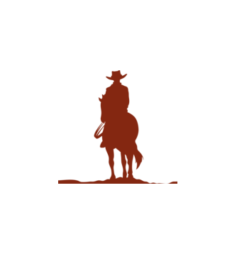 Cow Boy minta fehér pólón