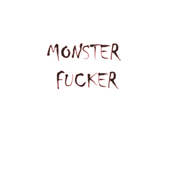 Monster fucker minta fekete pólón