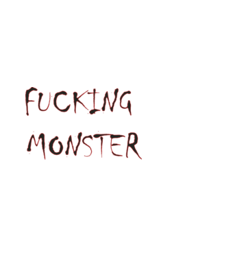 Fucking Monster minta fekete pólón