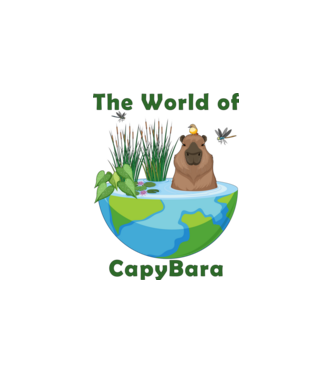 Capybara világ minta fehér pólón