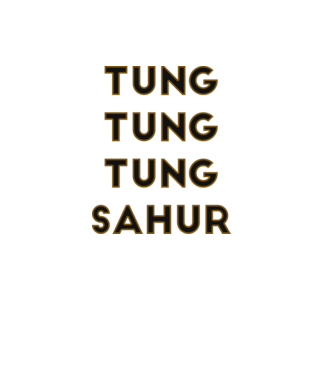 Tung tung tung Sahur minta fekete pólón
