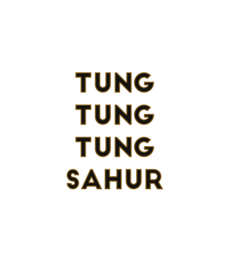 Tung tung tung Sahur minta fekete pólón