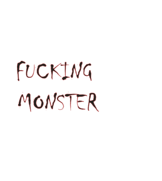 Fucking Monster minta fekete pólón