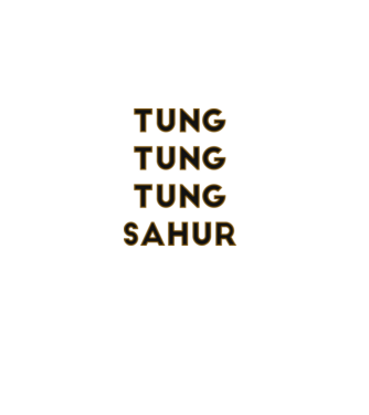 Tung tung tung Sahur minta fekete pólón