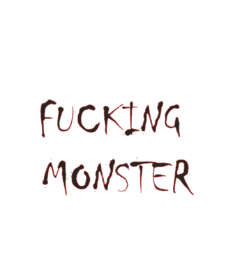 Fucking Monster minta fekete pólón