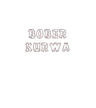 Bober Kurwa felirat minta fekete pólón