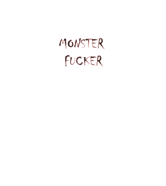 Monster fucker minta fekete pólón