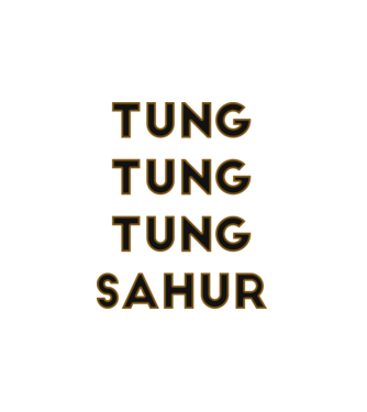 Tung tung tung Sahur minta fehér pólón