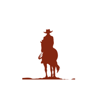 Cow Boy minta fehér pólón