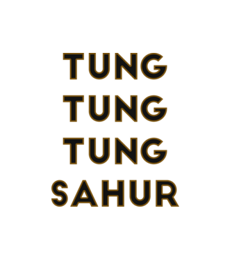 Tung tung tung Sahur minta fehér pólón