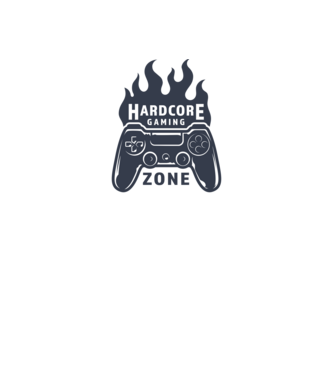 Hardcore Gaming minta fehér pólón