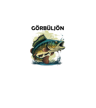 Görbüljön minta szürke pólón