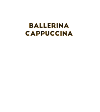 Ballerina cappuccina minta fehér pólón