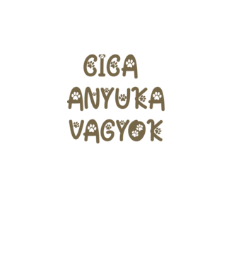 Cica Anyuka minta fehér pólón