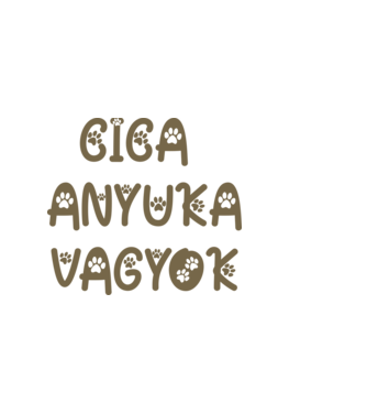 Cica Anyuka minta világos rózsaszín pólón
