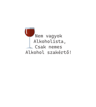 Alkoholista minta fehér pólón