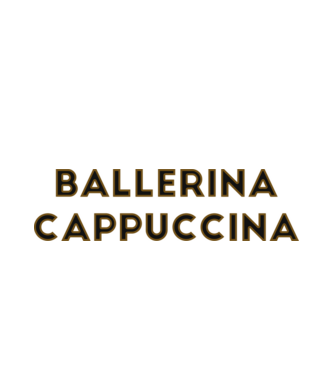 Ballerina cappuccina minta fehér pólón