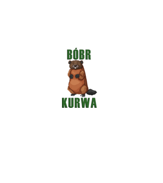 Bóbr Kurwa minta fehér pólón
