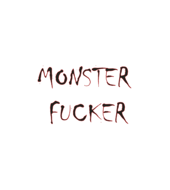 Monster fucker minta fehér pólón