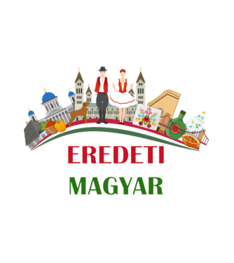 Eredeti Magyar minta fehér pólón