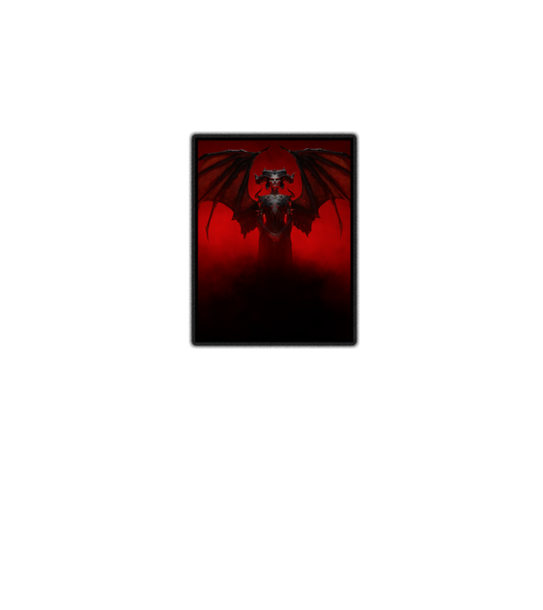 Diablo Lilith minta sötétkék pólón
