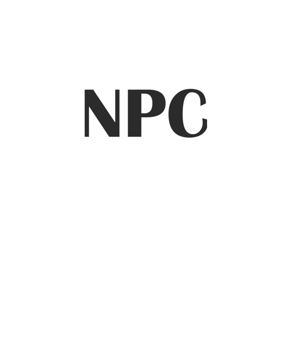 NPC minta fehér pólón