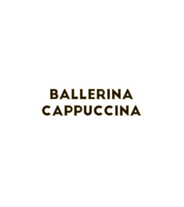 Ballerina cappuccina minta fehér pólón