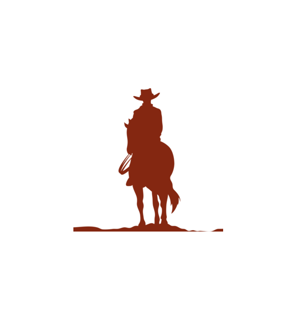 Cow Boy minta fehér pólón